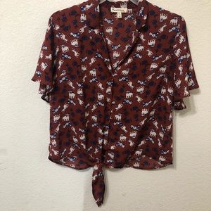 Monteau Dog Print Top